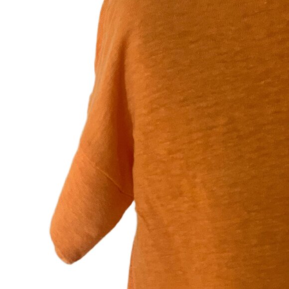 J. Jill 100% Linen Apricot Tee – Relaxed Fit - Picture 4 of 13